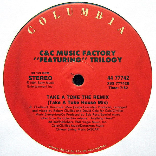 C + C Music Factory - Take A Toke (The Remix)