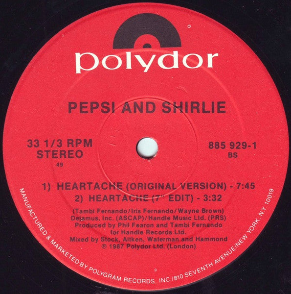Pepsi & Shirlie - Heartache