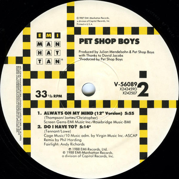 Pet Shop Boys - Always On My Mind