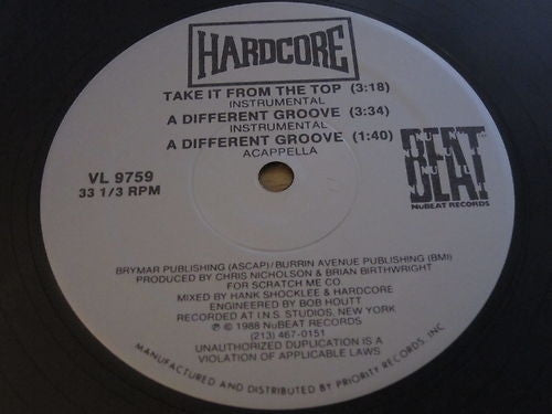 Hardcore (2) - Take It From The Top / A Different Groove / High Time