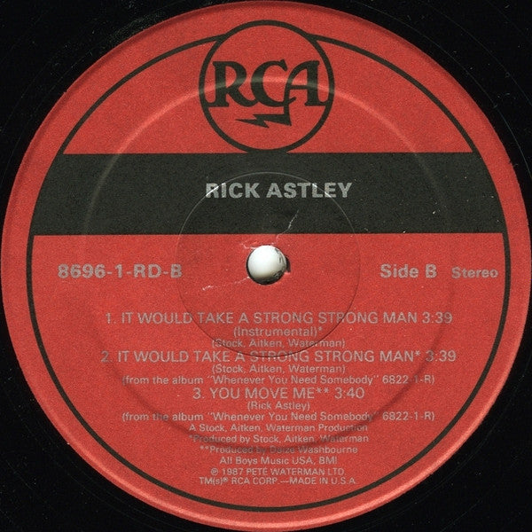 Rick Astley - It Would Take A Strong Strong Man