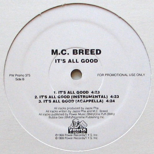 MC Breed - It's All Good