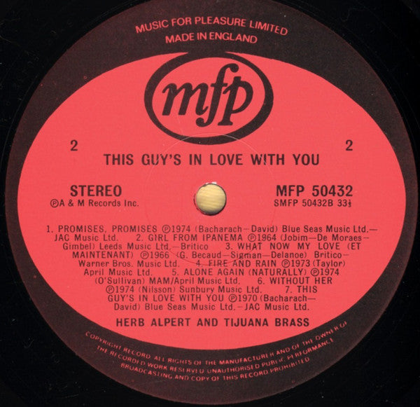 Herb Alpert & The Tijuana Brass - This Guy's In Love With You
