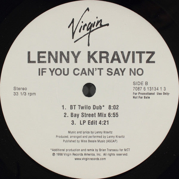 Lenny Kravitz - If You Can't Say No