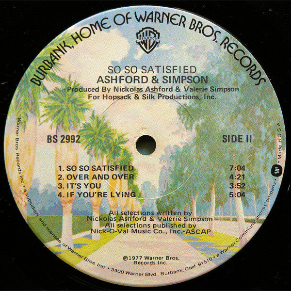 Ashford & Simpson - So So Satisfied
