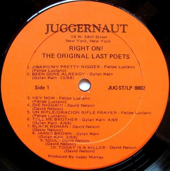 The Last Poets - Right On! (Original Soundtrack)