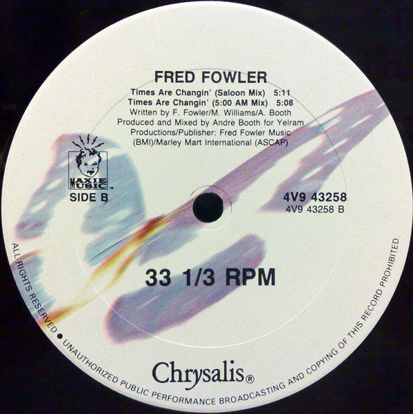 Fred Fowler - Times Are Changin'