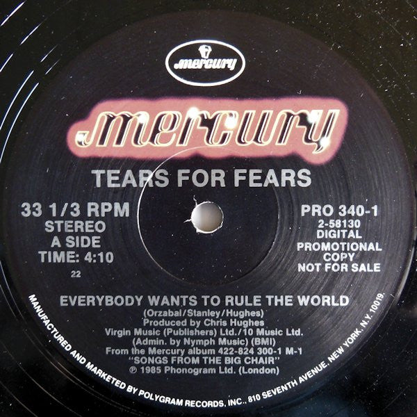 Tears For Fears - Everybody Wants To Rule The World