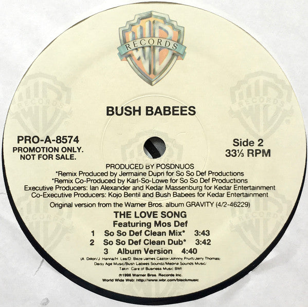 Da Bush Babees - The Love Song (So So Def Mix)