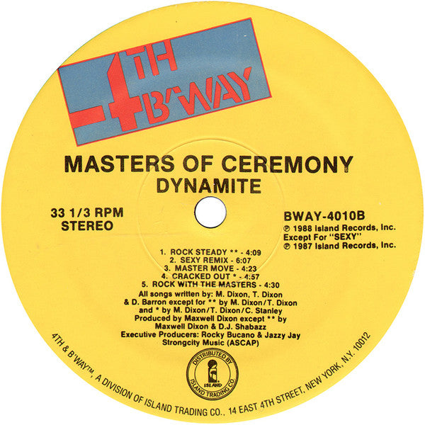 Masters Of Ceremony (2) - Dynamite