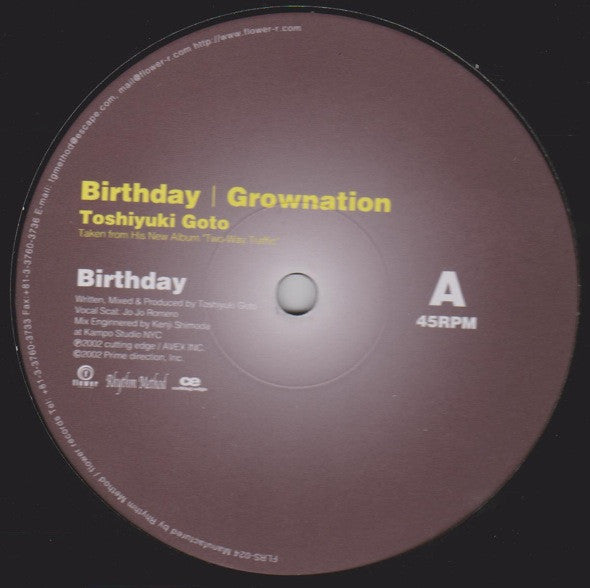 Toshiyuki Goto - Birthday
