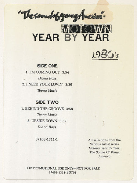Motown Year By Year: The Sound Of Young America 1980's