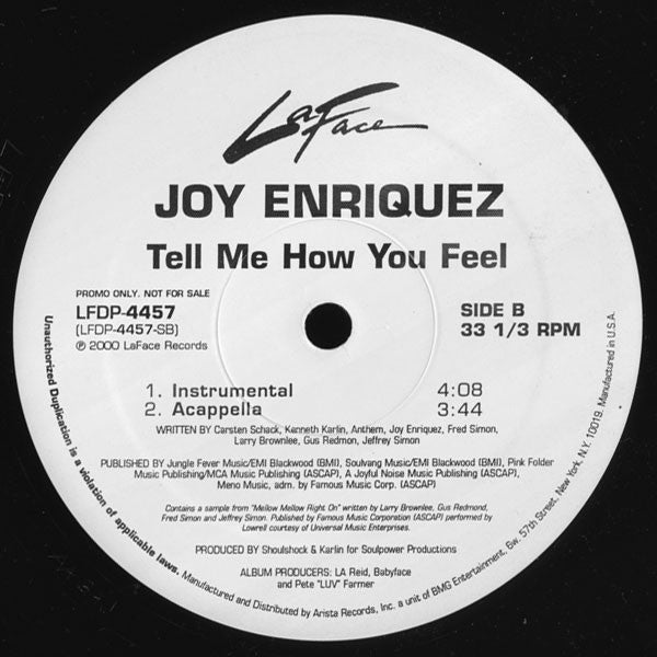 Joy Enriquez - Tell Me How You Feel