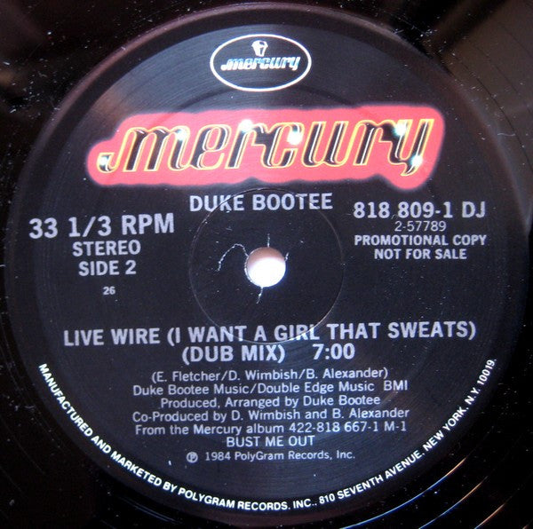 Duke Bootee - Live Wire (I Want A Girl That Sweats)