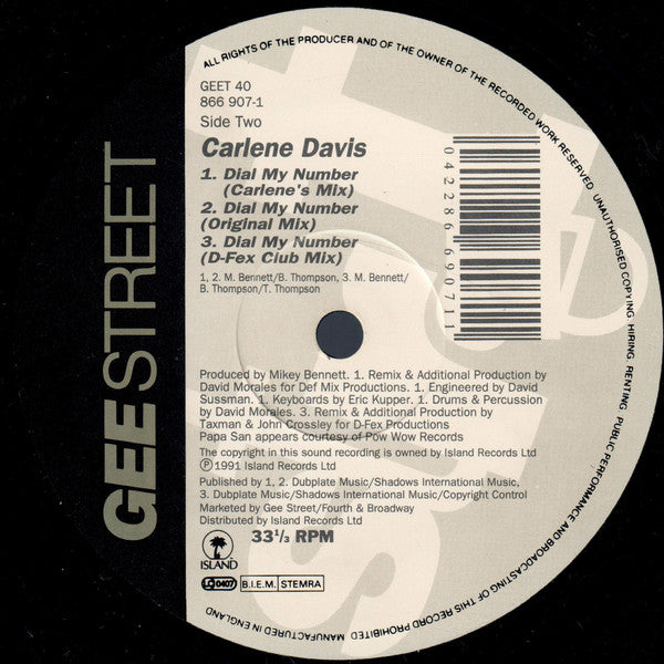 Carlene Davis - Dial My Number