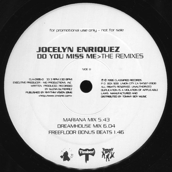 Jocelyn Enriquez - Do You Miss Me (The Remixes)