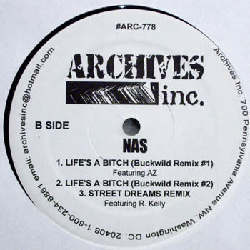 Nas - Fast Life (Remix) / Life's A Bitch (Remix)