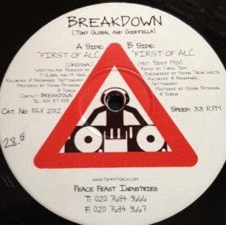 Breakdown - First Of All