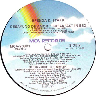 Brenda K. Starr - Desayuno De Amor / Breakfast In Bed