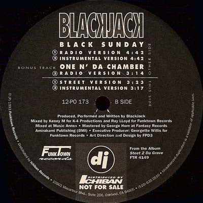 Blackjack (2) - Black Sunday / One N' Da Chamber