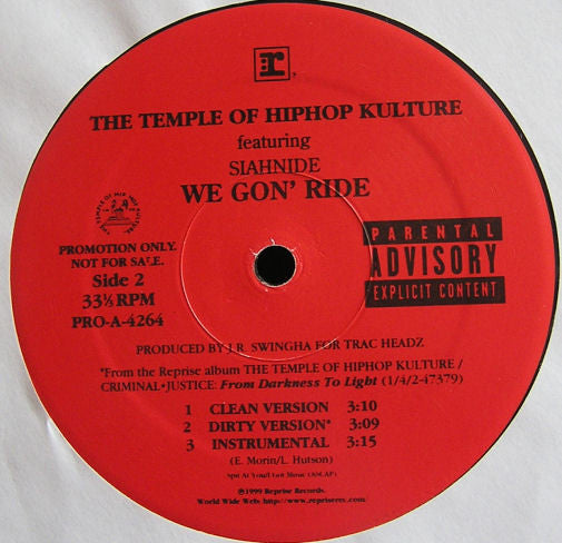 The Temple Of Hiphop - Up From Da Undaground / We Gon' Ride