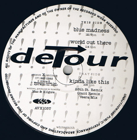 DeTour (2) - Kinda Like This / Blue Madness / World Out There
