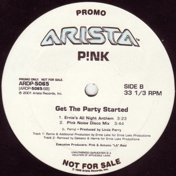P!NK - Get The Party Started