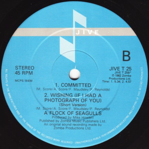 A Flock Of Seagulls - Wishing (If I Had A Photograph Of You)