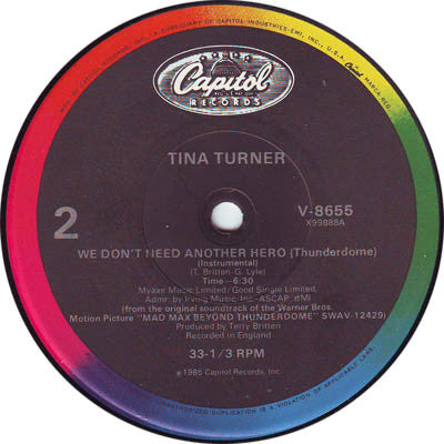Tina Turner - We Don't Need Another Hero (Thunderdome)