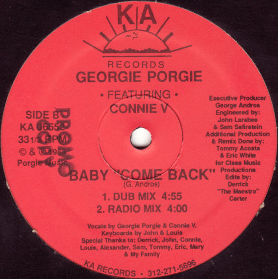 Georgie Porgie - Baby "Come Back"