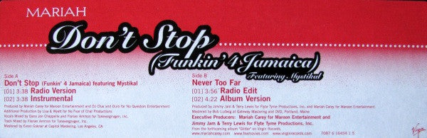 Mariah Carey - Don't Stop (Funkin' 4 Jamaica)
