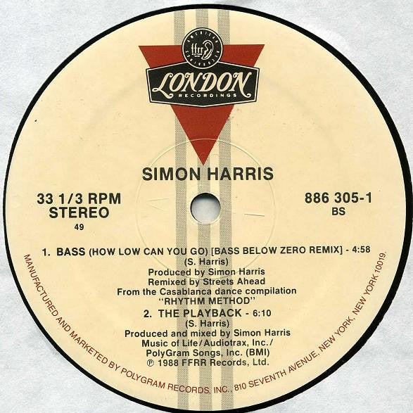 Simon Harris - Bass (How Low Can You Go)