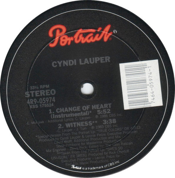 Cyndi Lauper - Change Of Heart