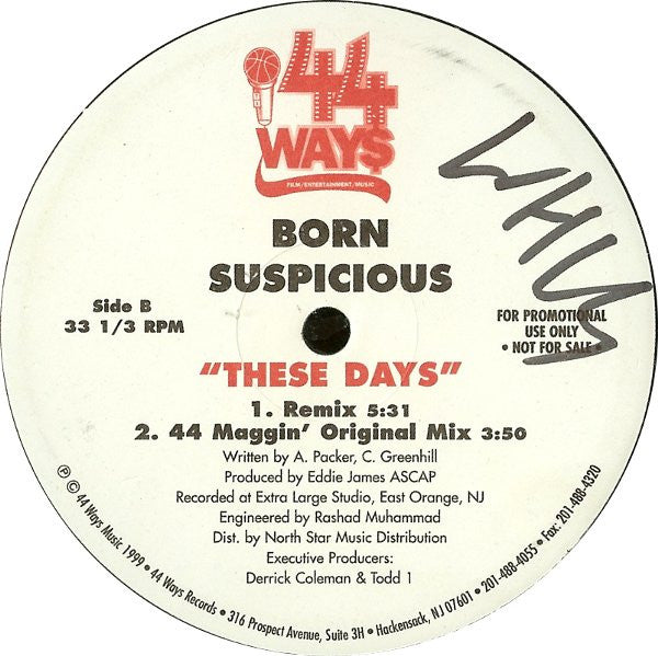 Born Suspicious - These Days