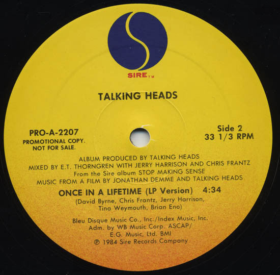Talking Heads - Once In A Lifetime