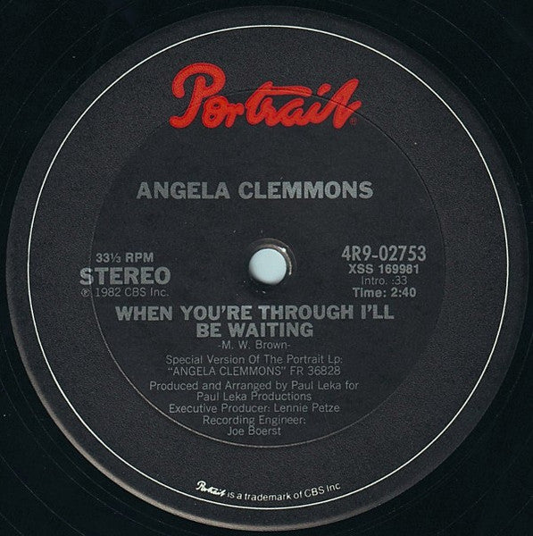 Angela Clemmons - Give Me Just A Little More Time