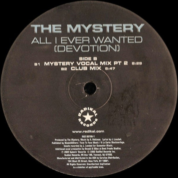 The Mystery - All I Ever Wanted (Devotion)