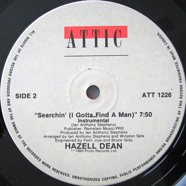 Hazell Dean - Searchin' (I Gotta Find A Man)