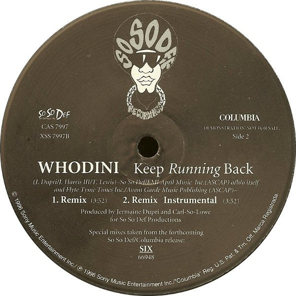 Whodini - Keep Running Back