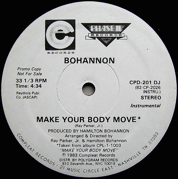 Hamilton Bohannon - Make Your Body Move