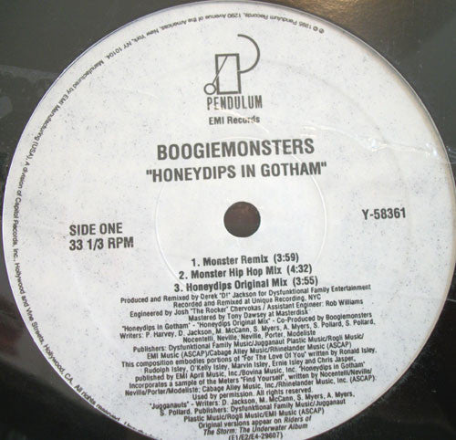 Boogiemonsters - Honeydips In Gotham