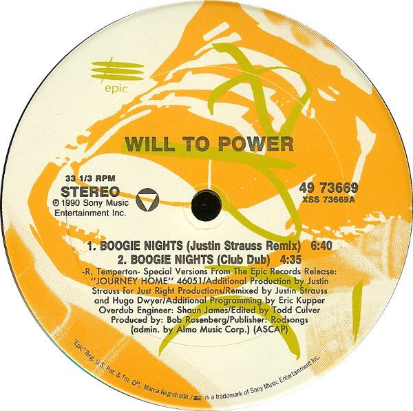 Will To Power - Boogie Nights