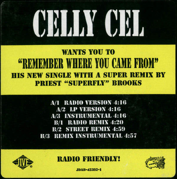 Celly Cel - Remember Where You Came From