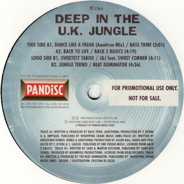 Various - Deep In The U.K. Jungle