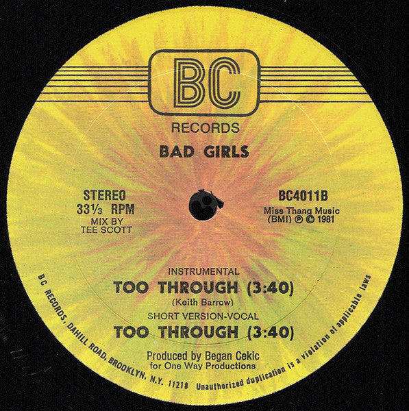 Bad Girls - Too Through