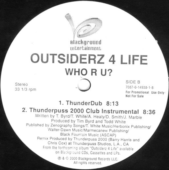 Outsiderz 4 Life - Who R U?
