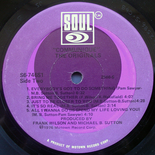 The Originals - Communique