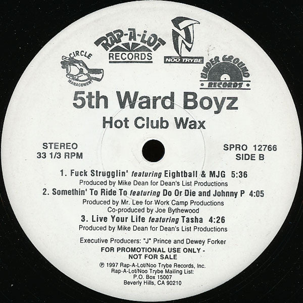 5th Ward Boyz - Hot Club Wax