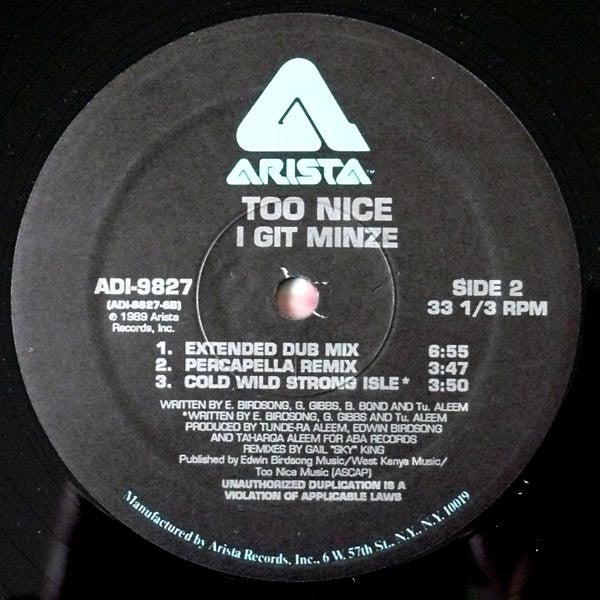 Too Nice - I Git Minze