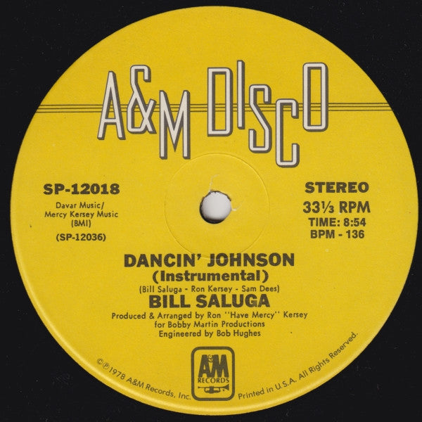 Bill Saluga - Dancin' Johnson (Disco Version)
